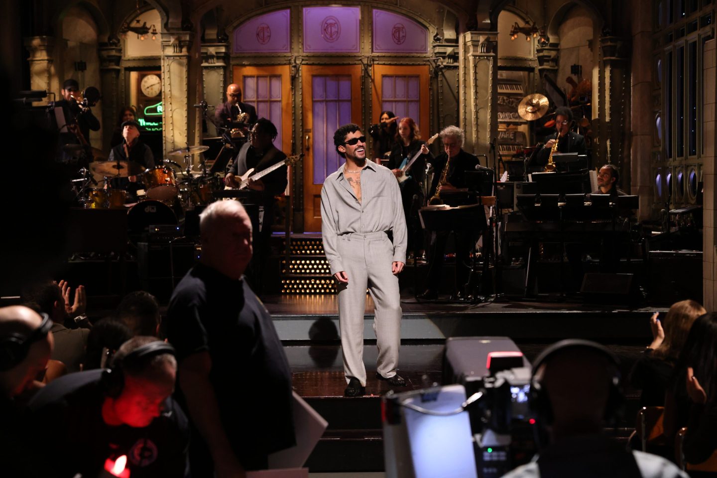 Host Bad Bunny during the Monologue on Saturday, October 4, 2025