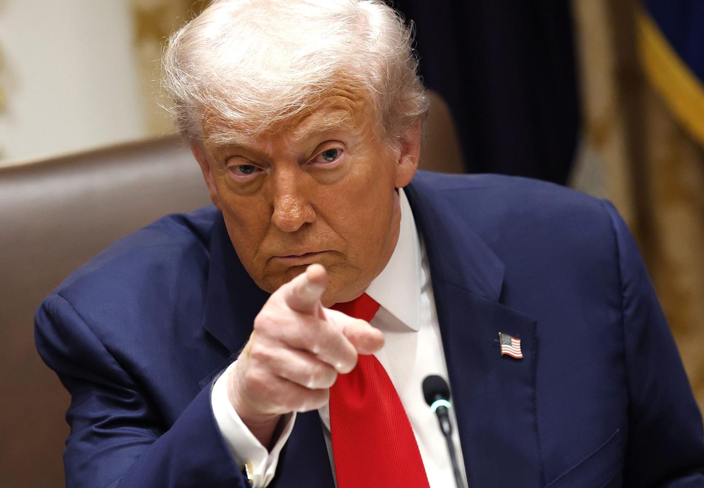 President Donald Trump  at the White House on Oct. 14.