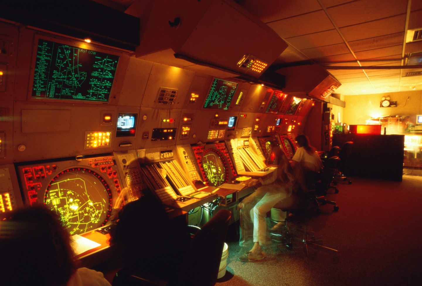 Air traffic control room