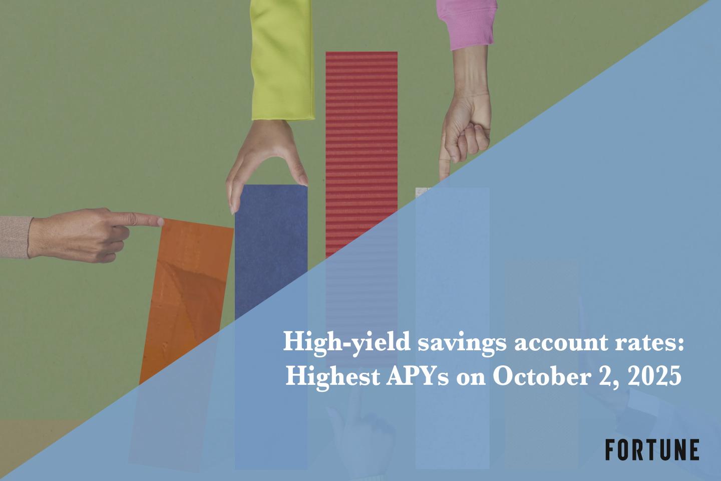 Earn up to 5.00% APY on the best high-yield savings account on Oct. 2, 2025
