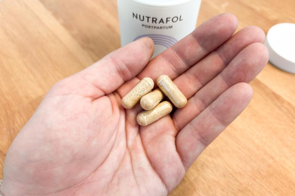 Nutrafol postpartum hair growth as best postpartum vitamins.