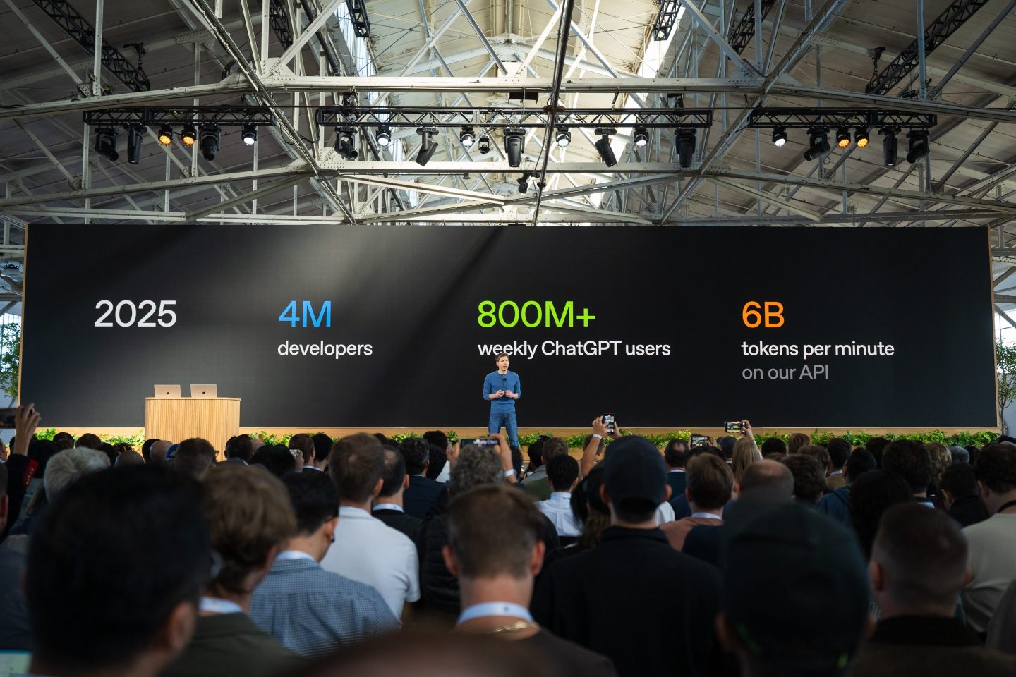 Sam Altman at OpenAI DevDay 2025.