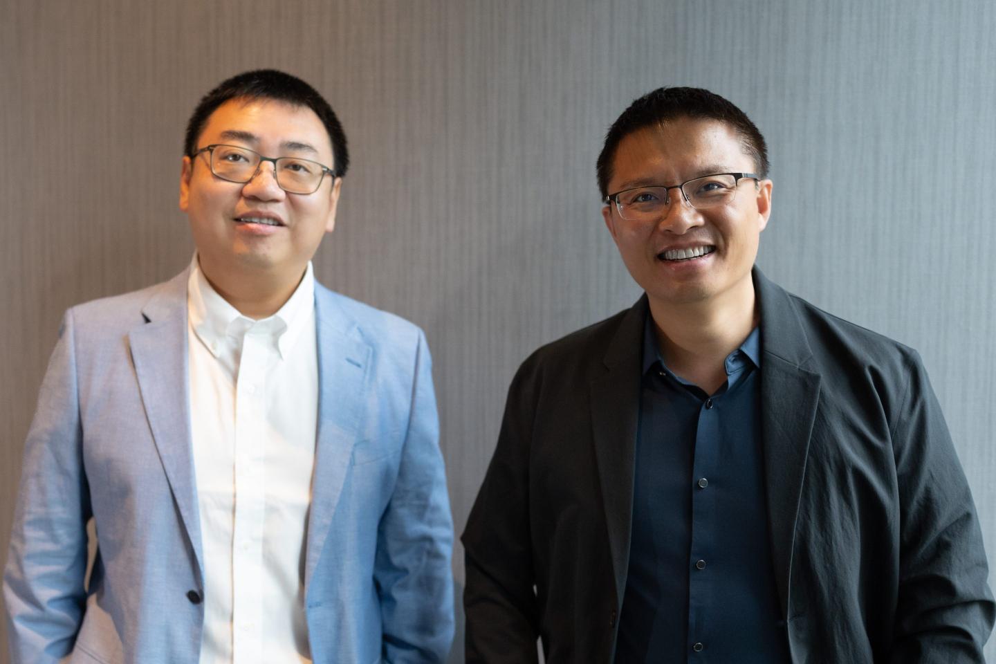 CipherOwl cofounders Ming Jiang (left) and Leo Liang. 