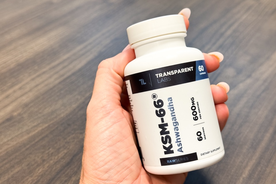Transparent Labs KSM-66 as best ashwagandha supplement