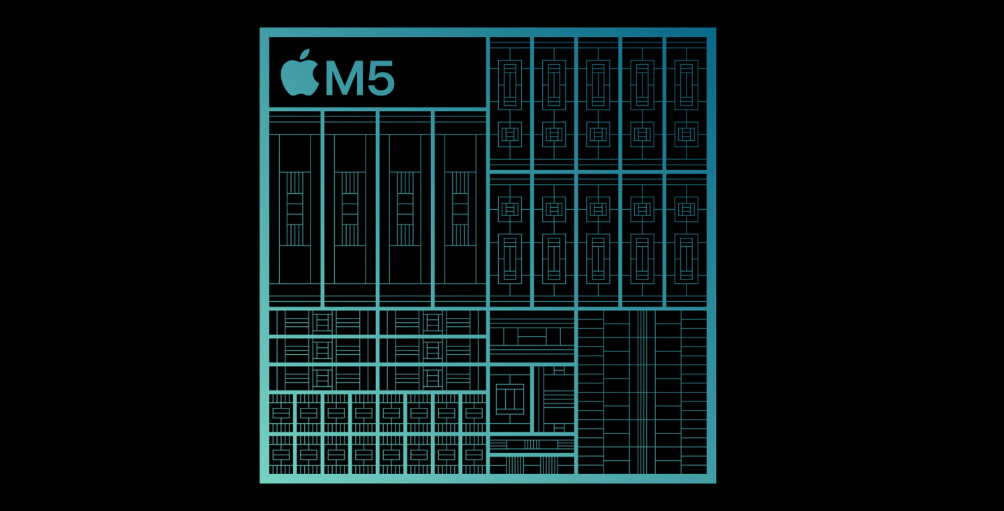 An illustration of Apple's new M5 system on a chip (SoC). (Courtesy: Apple)