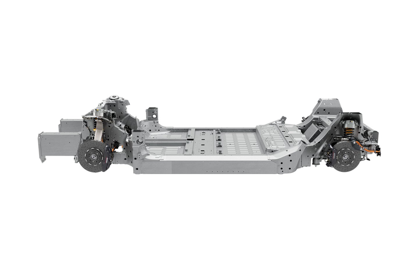 So far, Ferrari has only released images of the internal components of its Elettrica EV, to be released in spring 2026.