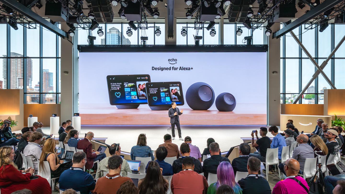 Amazon consumer electronics chief Panos Panay in New York City on Sept. 30, 2025. (Courtesy Amazon)