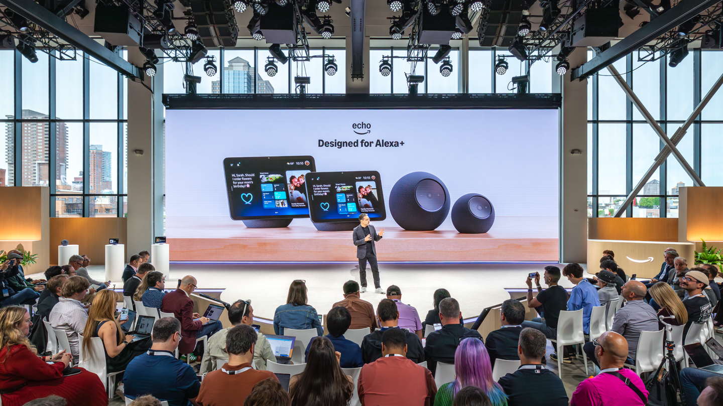 Amazon consumer electronics chief Panos Panay in New York City on Sept. 30, 2025. (Courtesy Amazon)