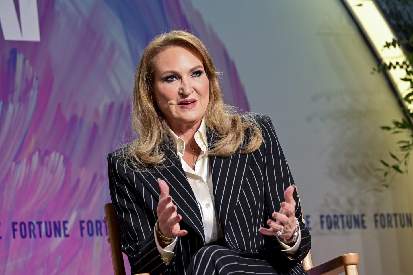 Kecia Steelman, President and CEO, Ulta Beauty, speaks at the 2025 Coins2Day Most Powerful Women Summit in Washington, D.C.