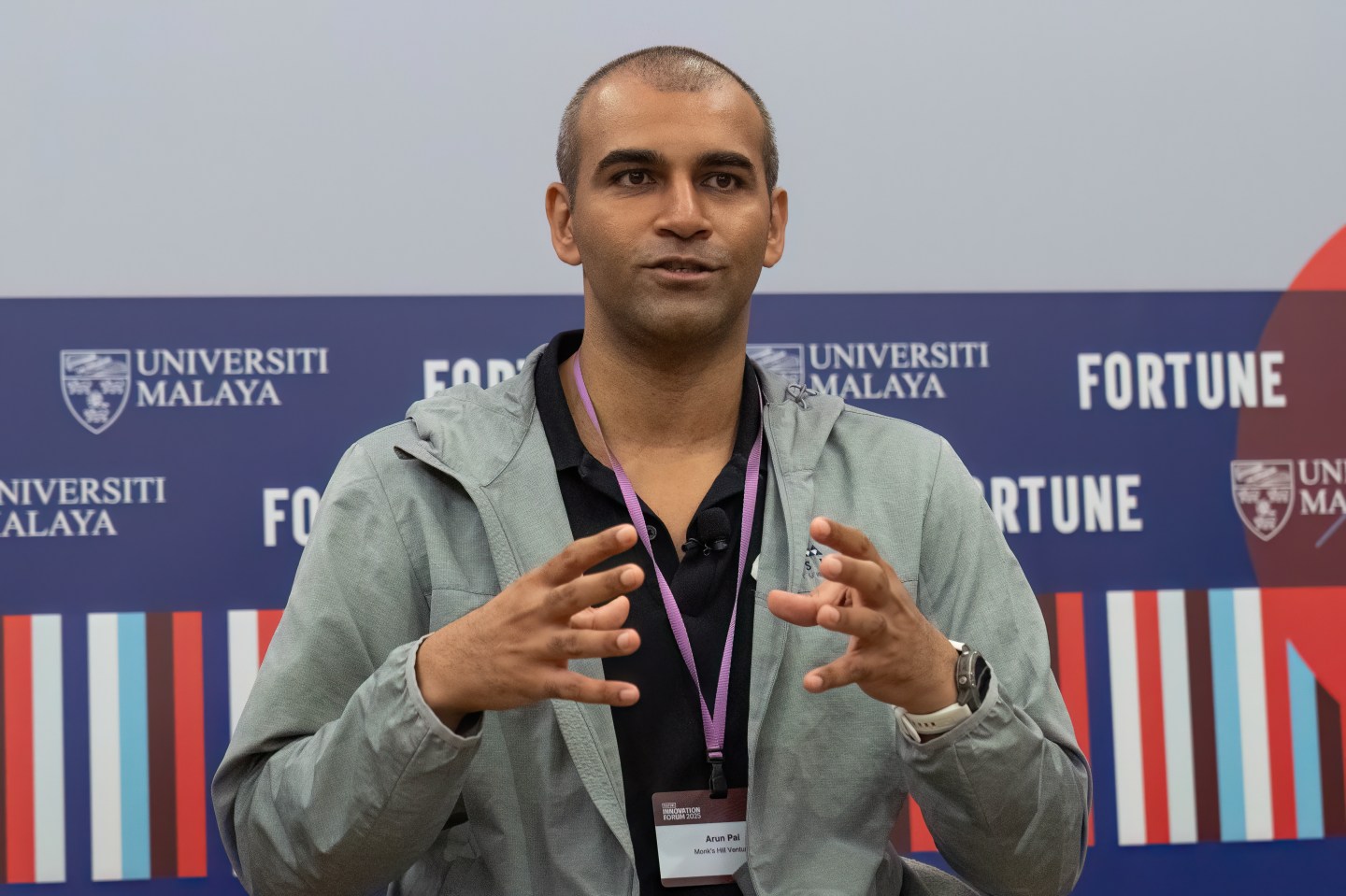 Arun Pai, a principal at Singapore-based Monk’s Hill Ventures, addresses the crowd at last week’s Fortune Innovation Forum in Kuala Lumpur.