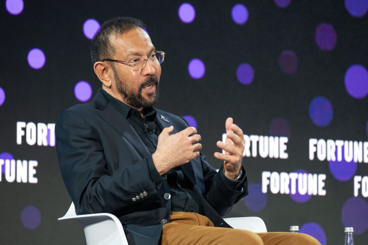 Datuk Syed Mohamed Syed Ibrahim, president and chief executive of
Johor Corporation, speaking at the Fortune Innovation Forum in Kuala Lumpur, Malaysia on Nov. 17.