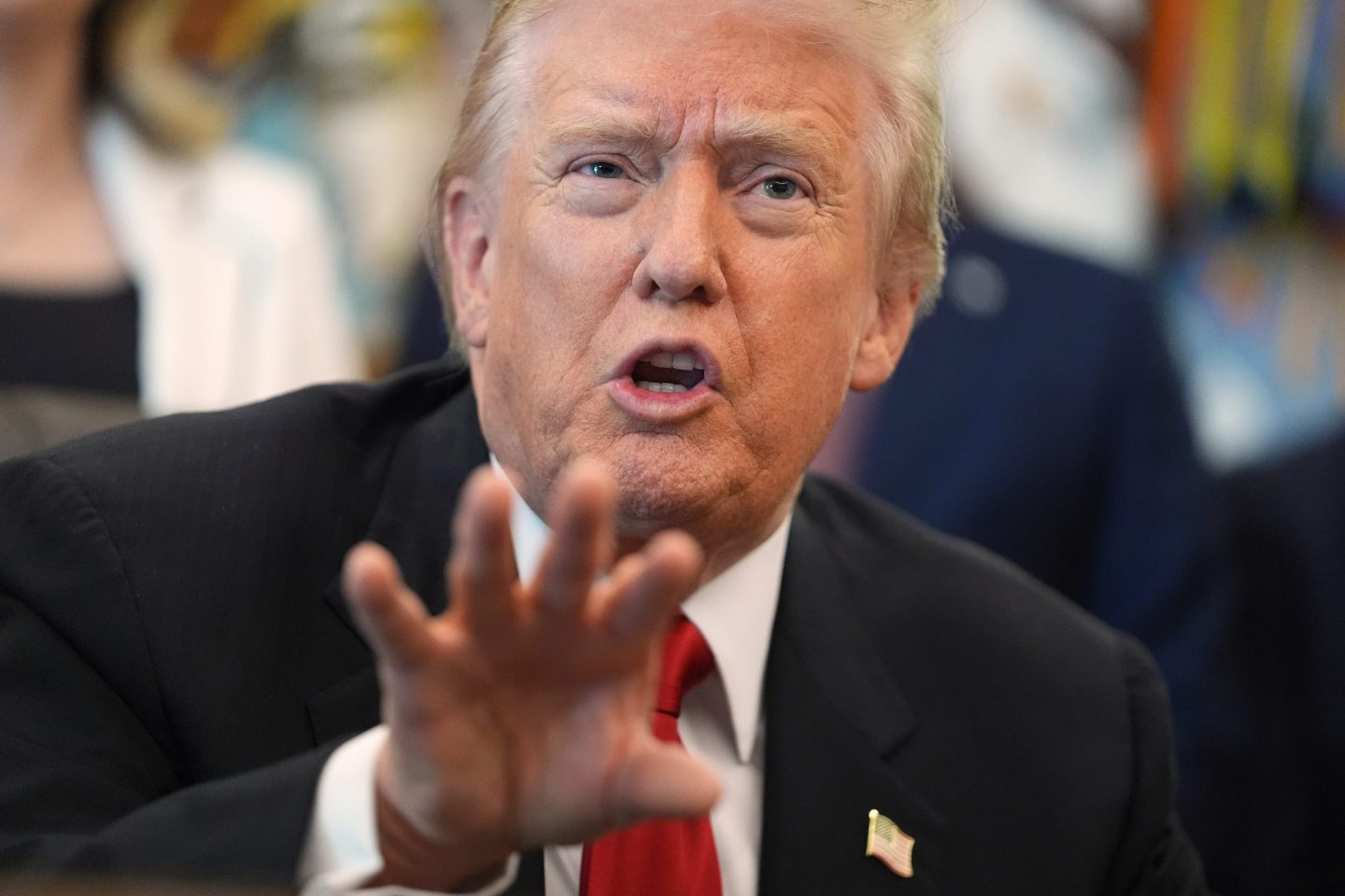 Trump says Americans are ‘gaining tremendously’ from tariffs as he scrambles to combat criticism of the economy