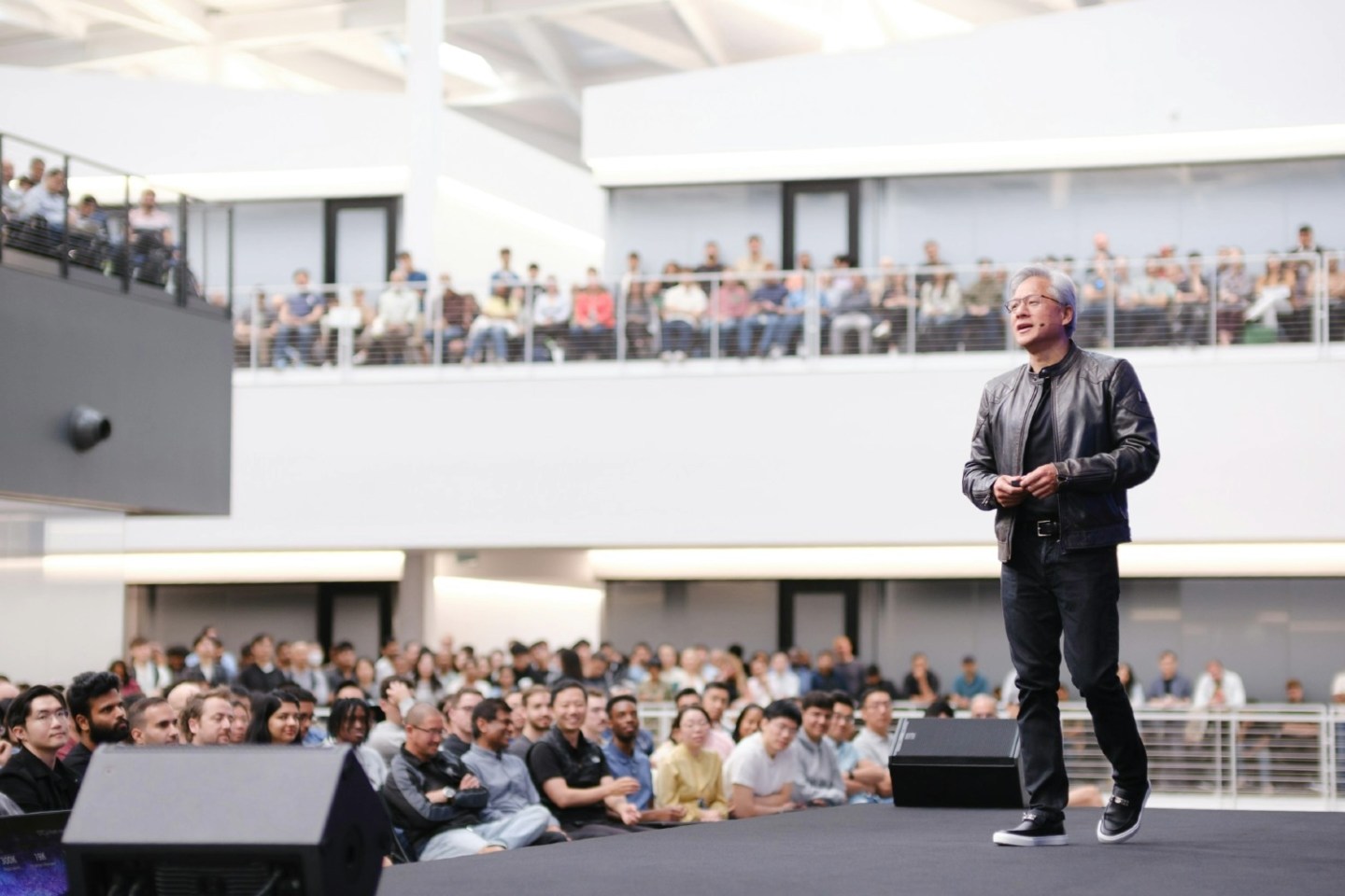 Nvidia CEO Jensen Huang's commitment to parents can be felt across dozens of experiences, according to employees.