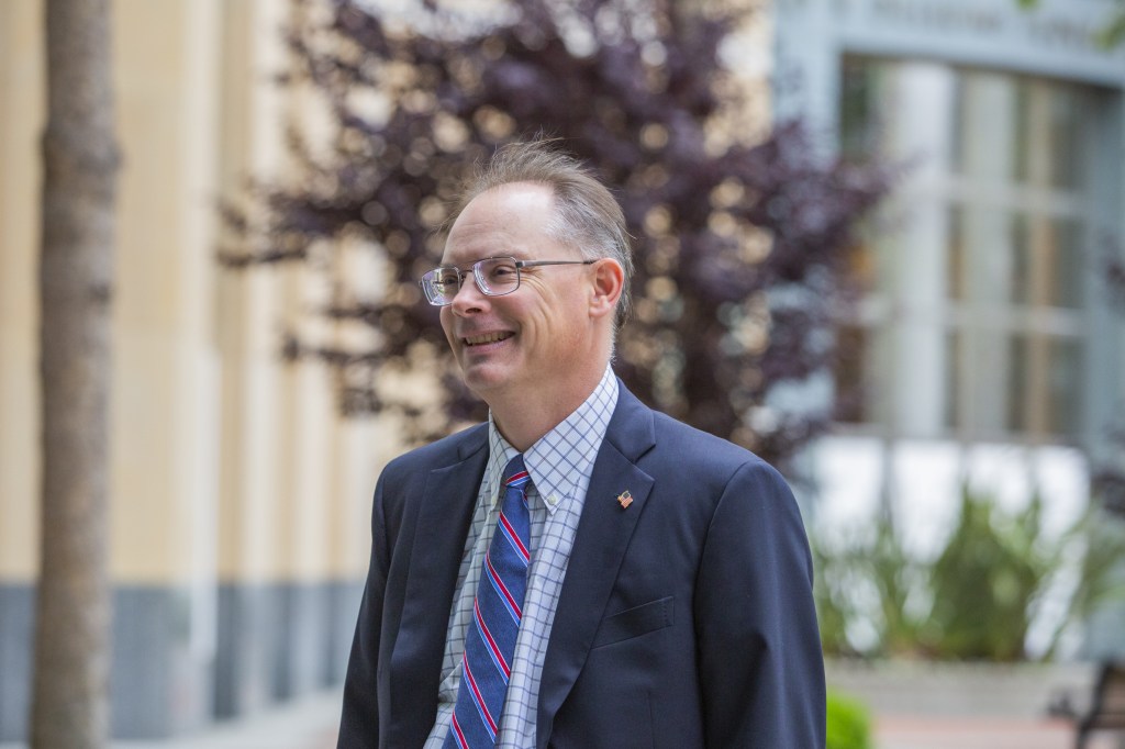 Epic Games CEO Tim Sweeney in Oakland, California on May, 14, 2021. (Photo: Nina Riggio/Bloomberg/Getty Images)