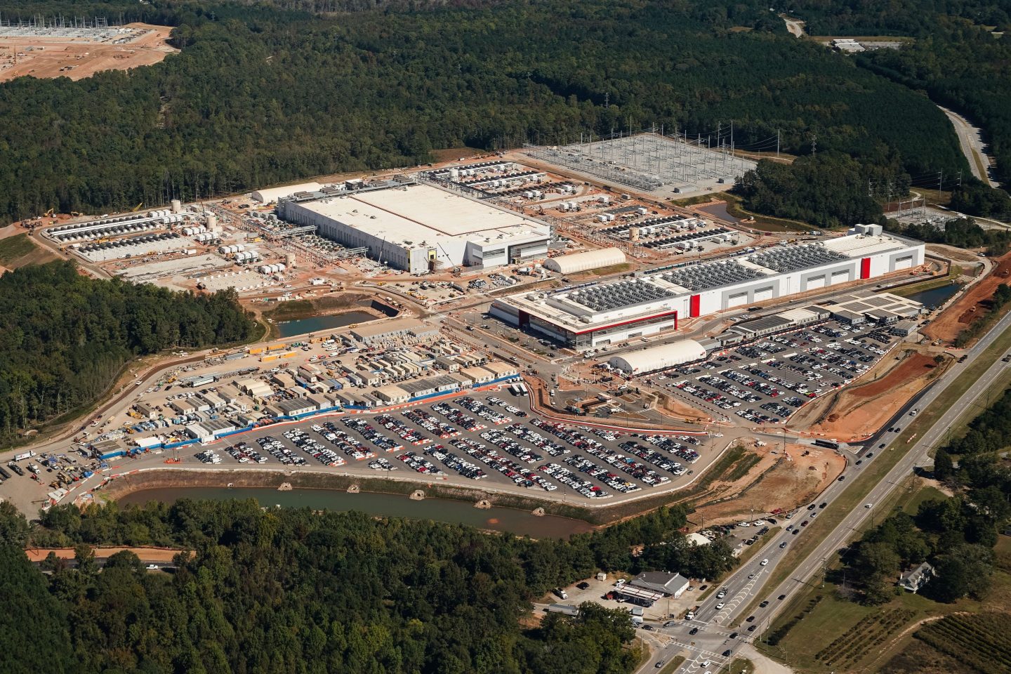 The QTS data center complex, under development last year in Fayetteville, Georgia.