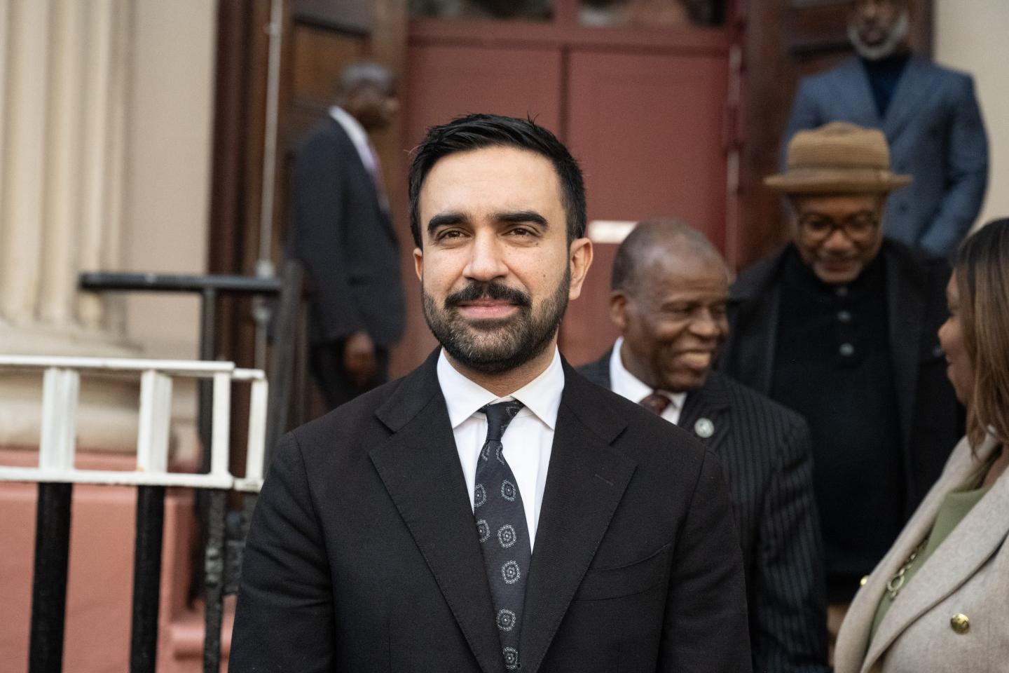 Democratic New York City mayoral candidate Zohran Mamdani attends a campaign event on November 1, 2025 in the Brooklyn borough of New York City.