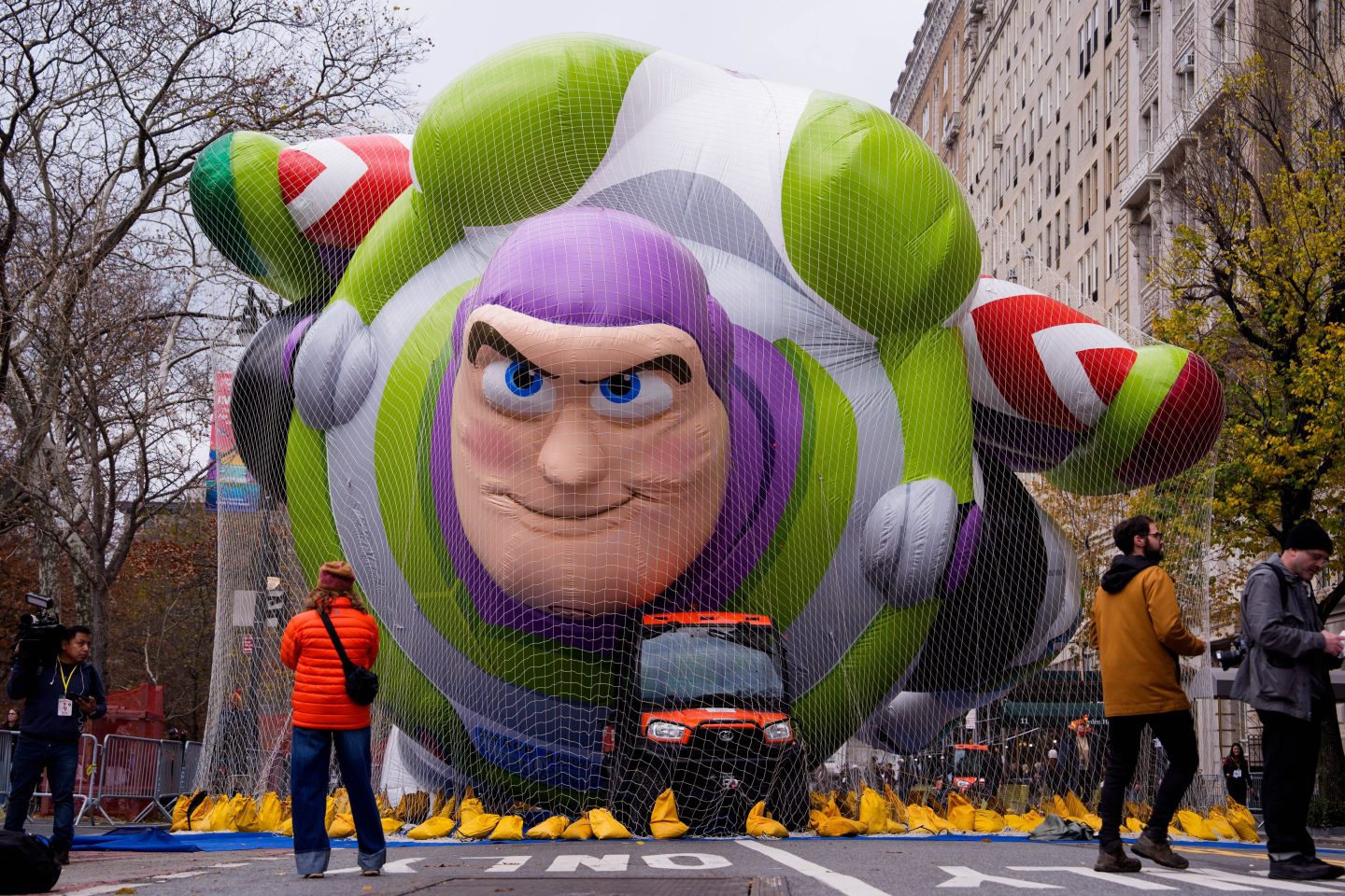 Buzz Lightyear float in the Macy's Thanksgiving Day Parade
