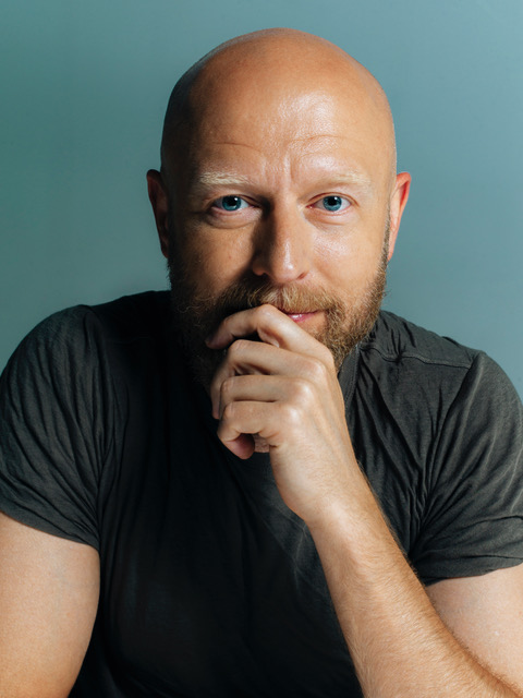 Man looks into camera