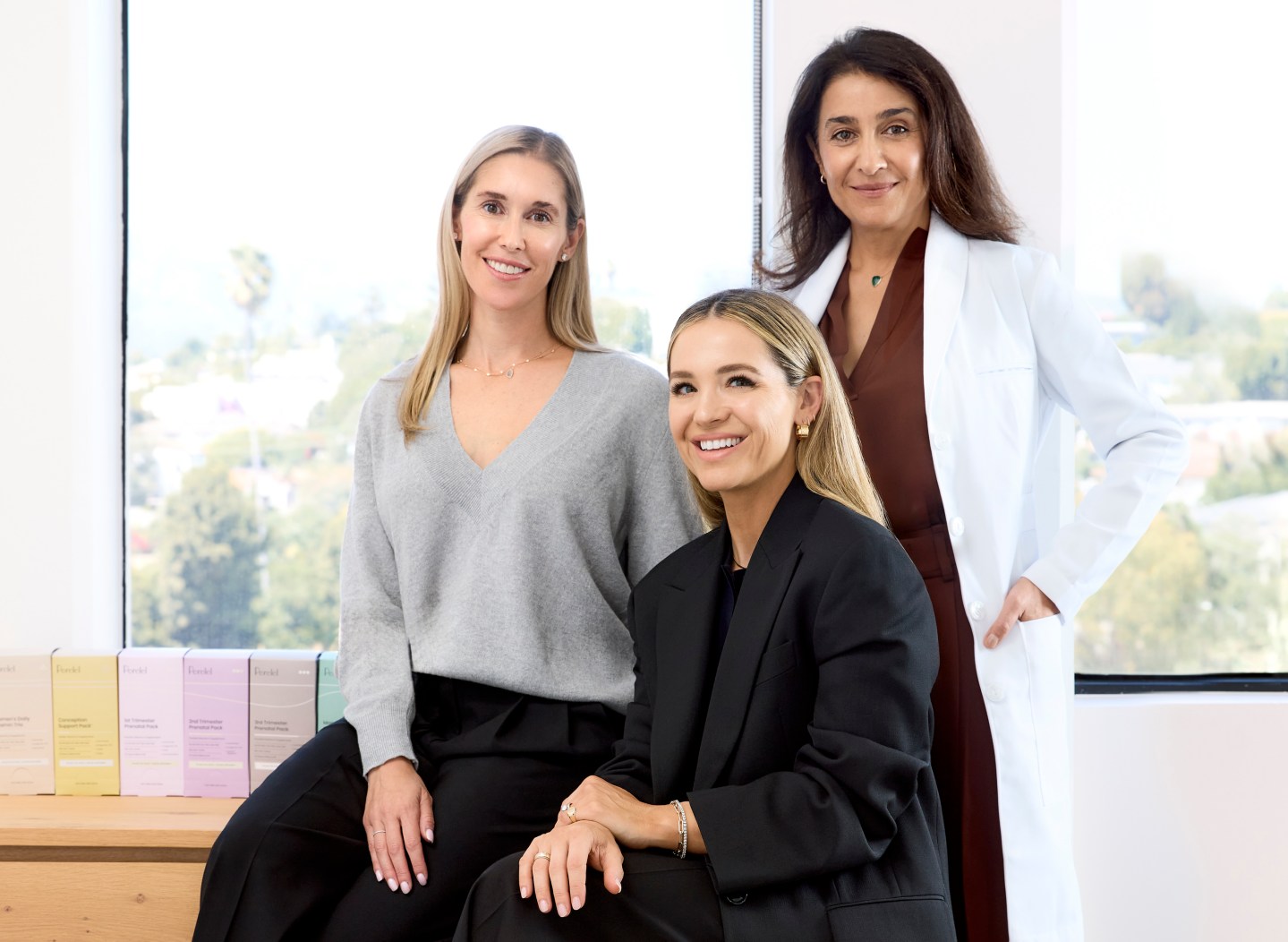 Perelel cofounders Victoria Thain Gioia, Alex Taylor, and Dr. Banafsheh Bayati.