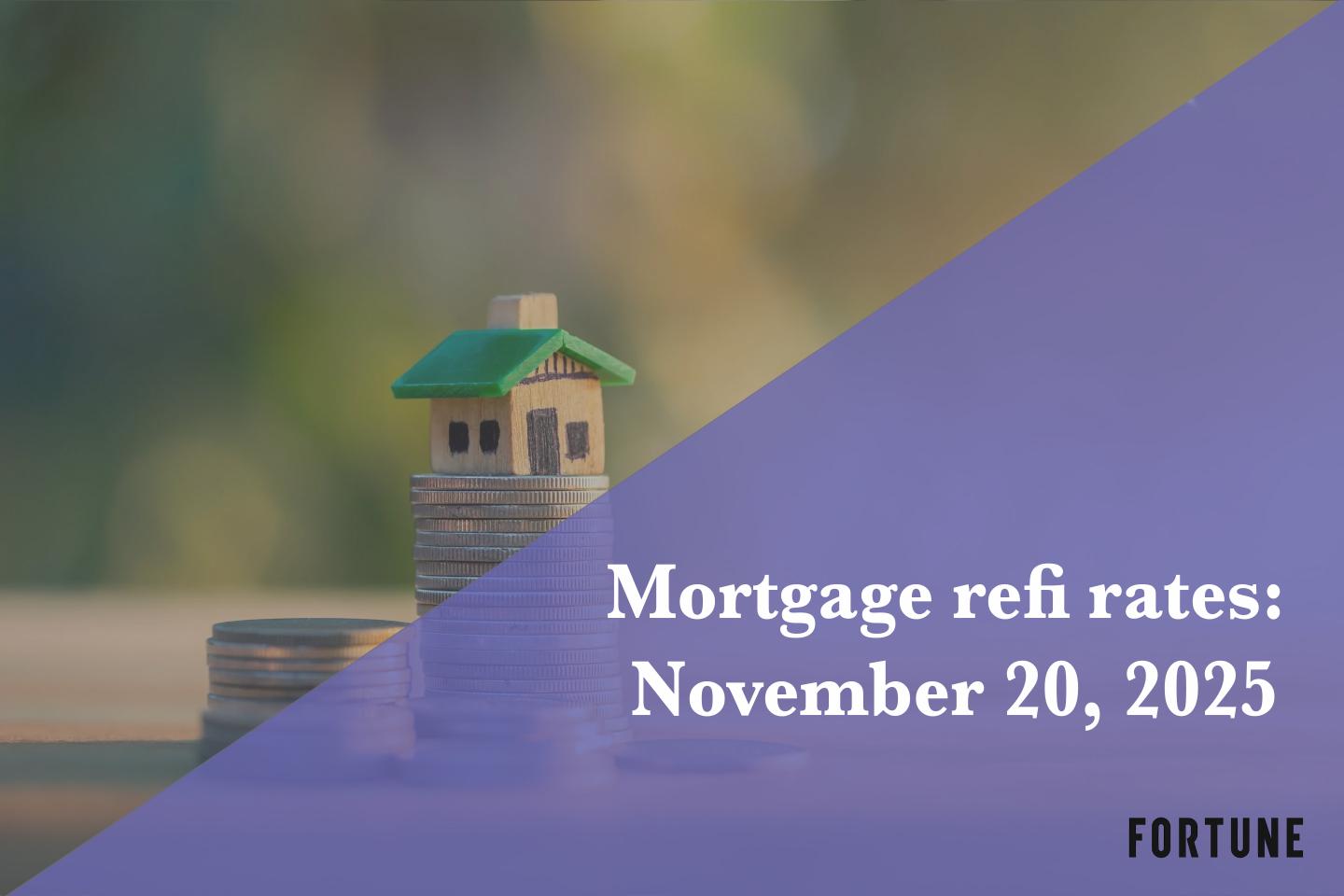 Current refi mortgage rates report for Nov. 20, 2025
