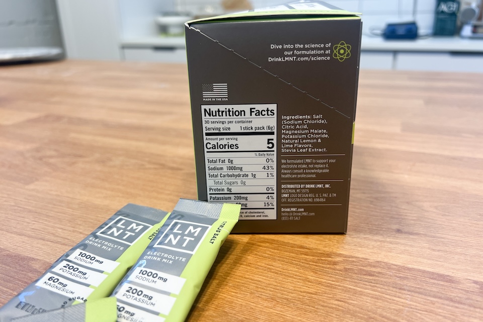 LMNT as best electrolyte powder