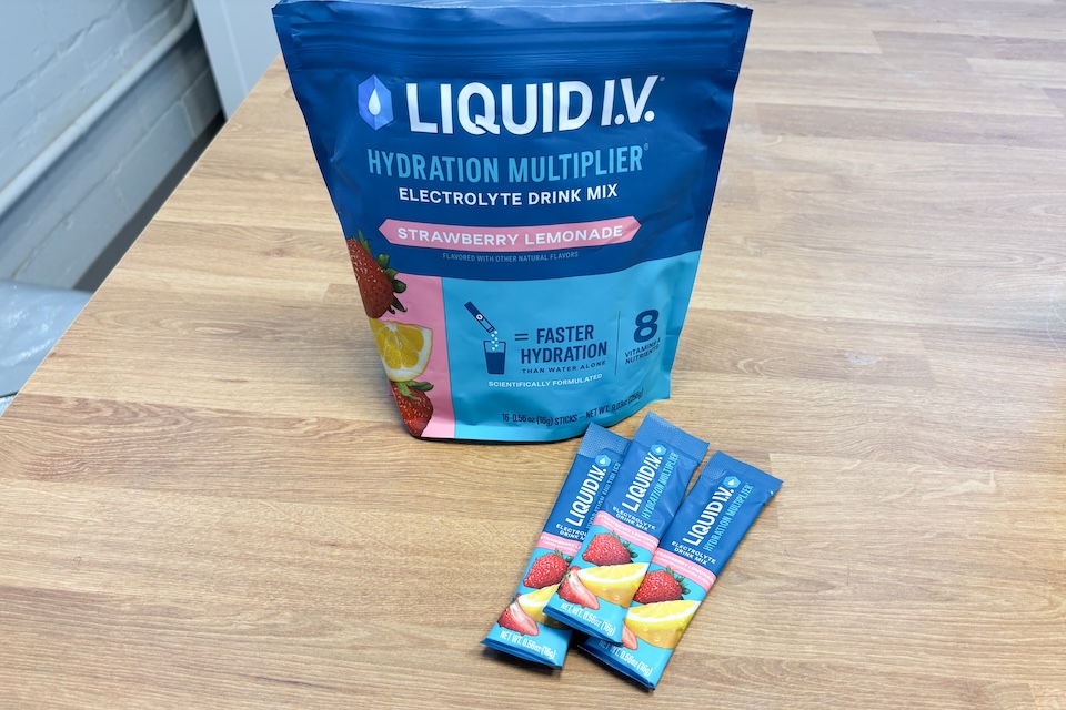 Liquid IV as best electrolyte powder