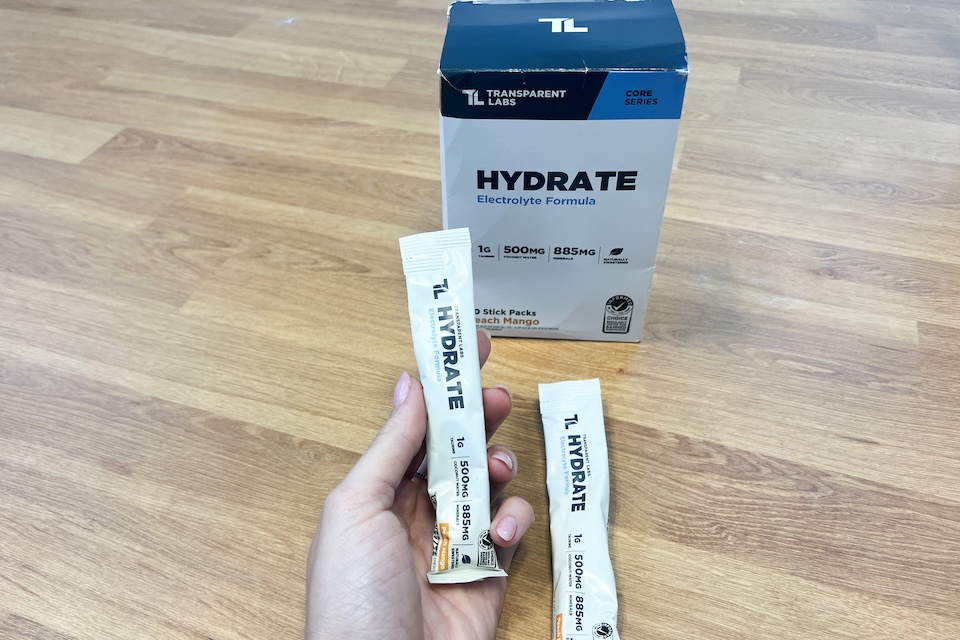 Transparent Labs Hydrate as best electrolyte powder