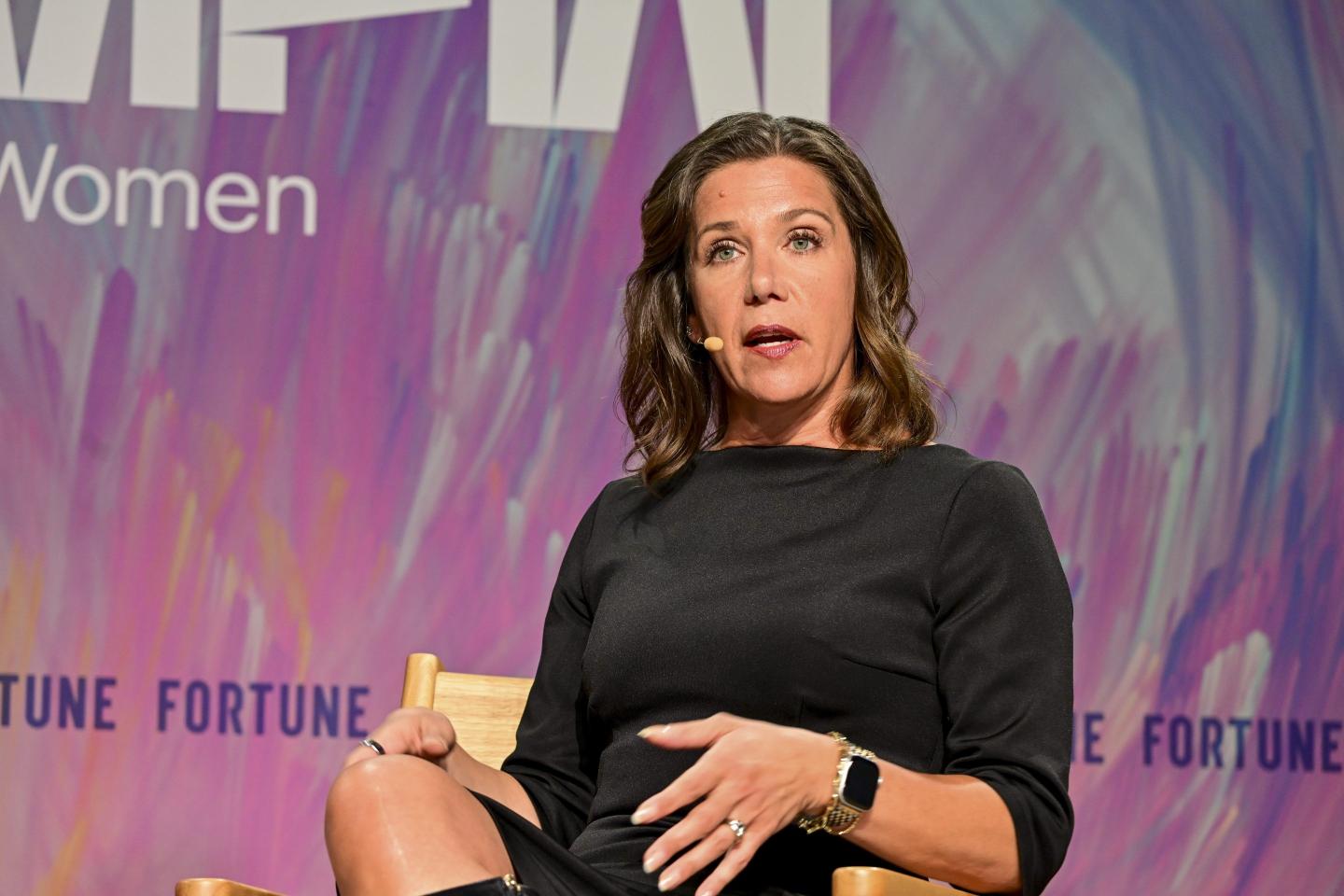 Best Buy CEO Corie Barry speaks at the 2025 Fortune MPW conference in Washington, D.C. on Oct. 14, 2025.