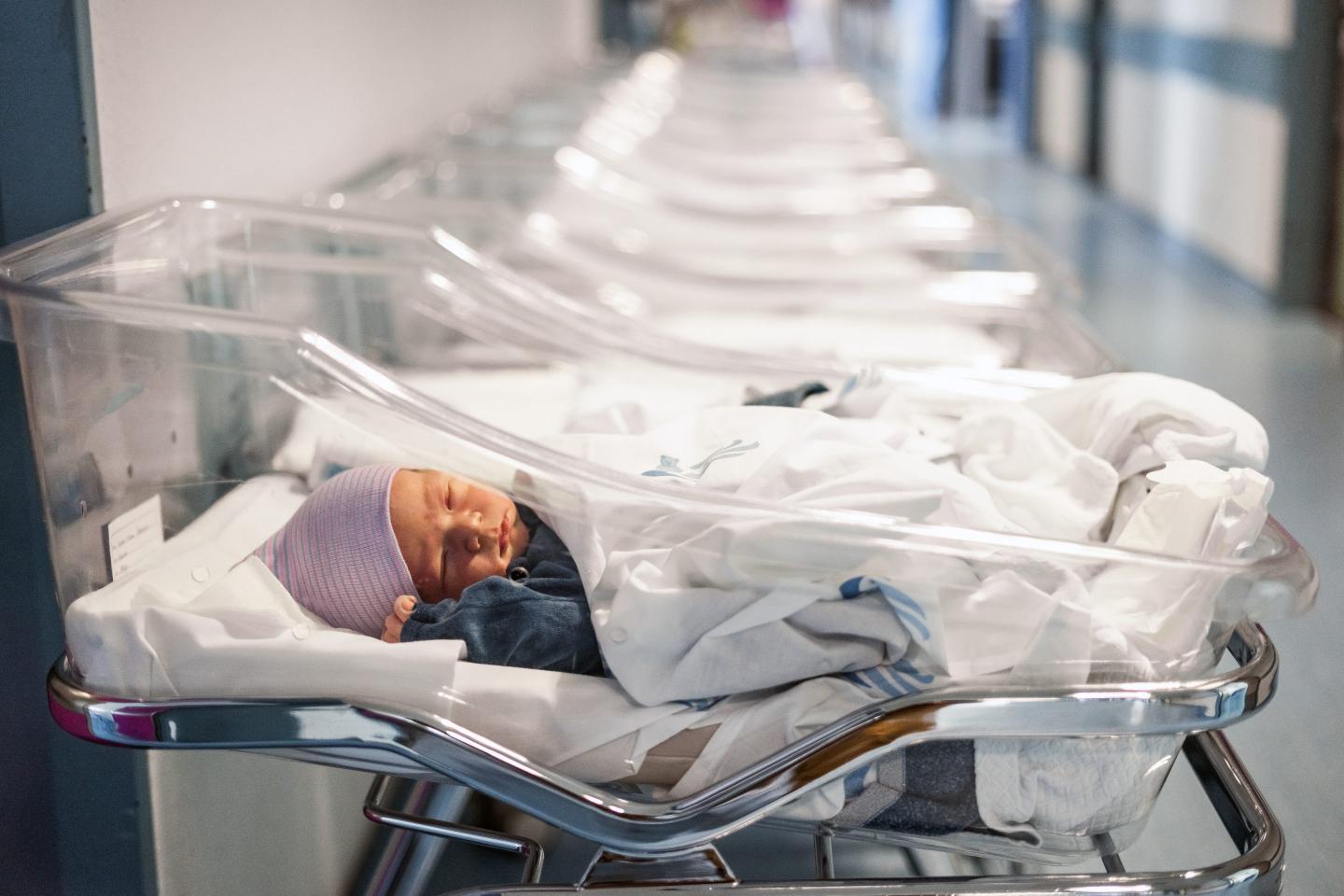 Baby in hospital