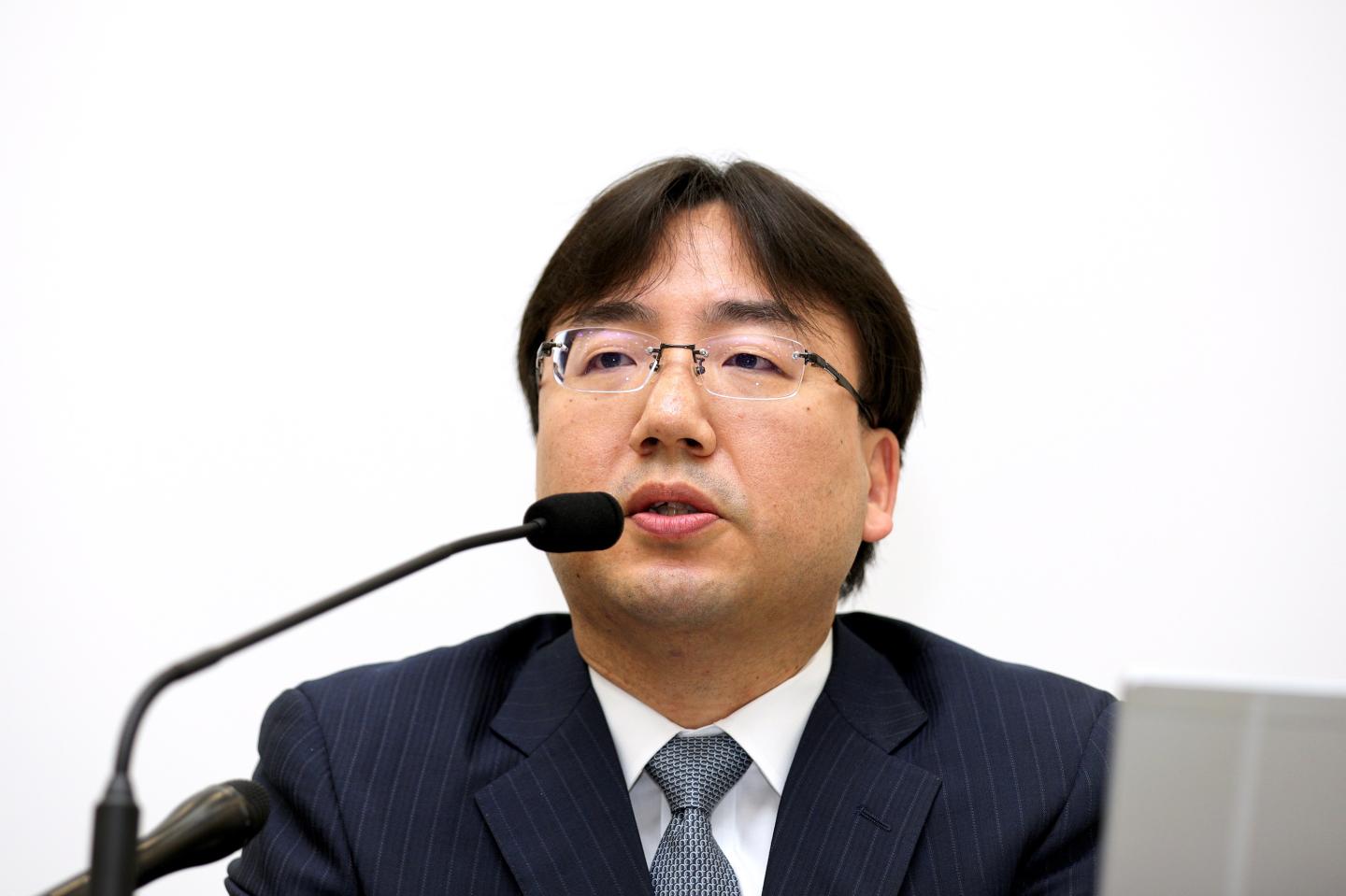 Shuntaro Furukawa, president of Nintendo Co., speaks during a news conference in Osaka, Japan, on Thursday, April 25, 2019. Nintendo gave a double dose of disappointment by posting earnings below analyst estimates and signaled that it would not introduce a highly anticipated new model of the Switch game console at a June trade show. Photographer: Buddhika Weerasinghe/Bloomberg via Getty Images