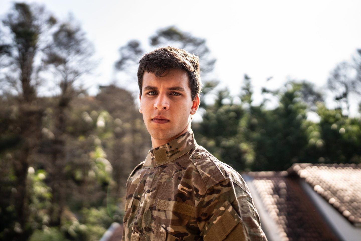 Gen Z in military uniform