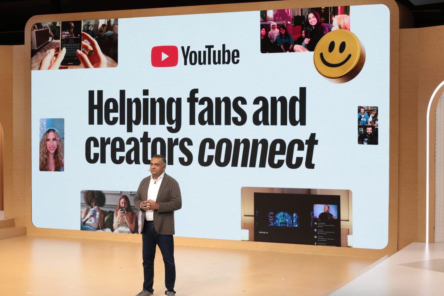 NEW YORK, NEW YORK - SEPTEMBER 16: Neal Mohan on stage at Made On YouTube in New York, NY on September 16, 2025 in New York City. (Photo by Kevin Mazur/Getty Images for Made on YouTube 2025)