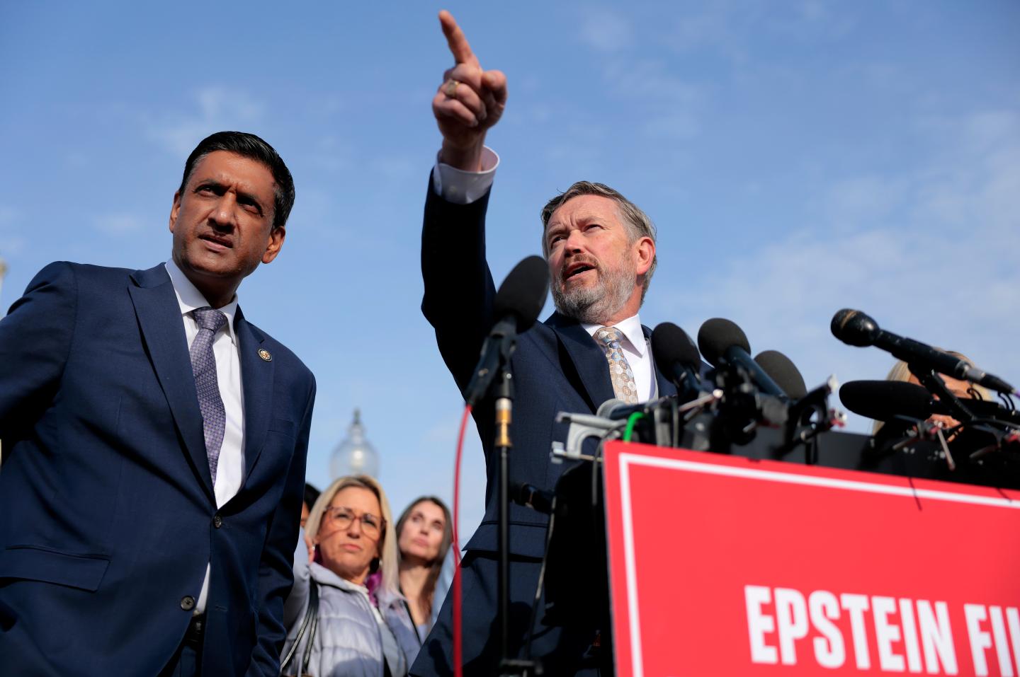 Congressmen who pushed to release Epstein files say massive blackout doesn’t comply with law and start work on drafting articles of impeachment