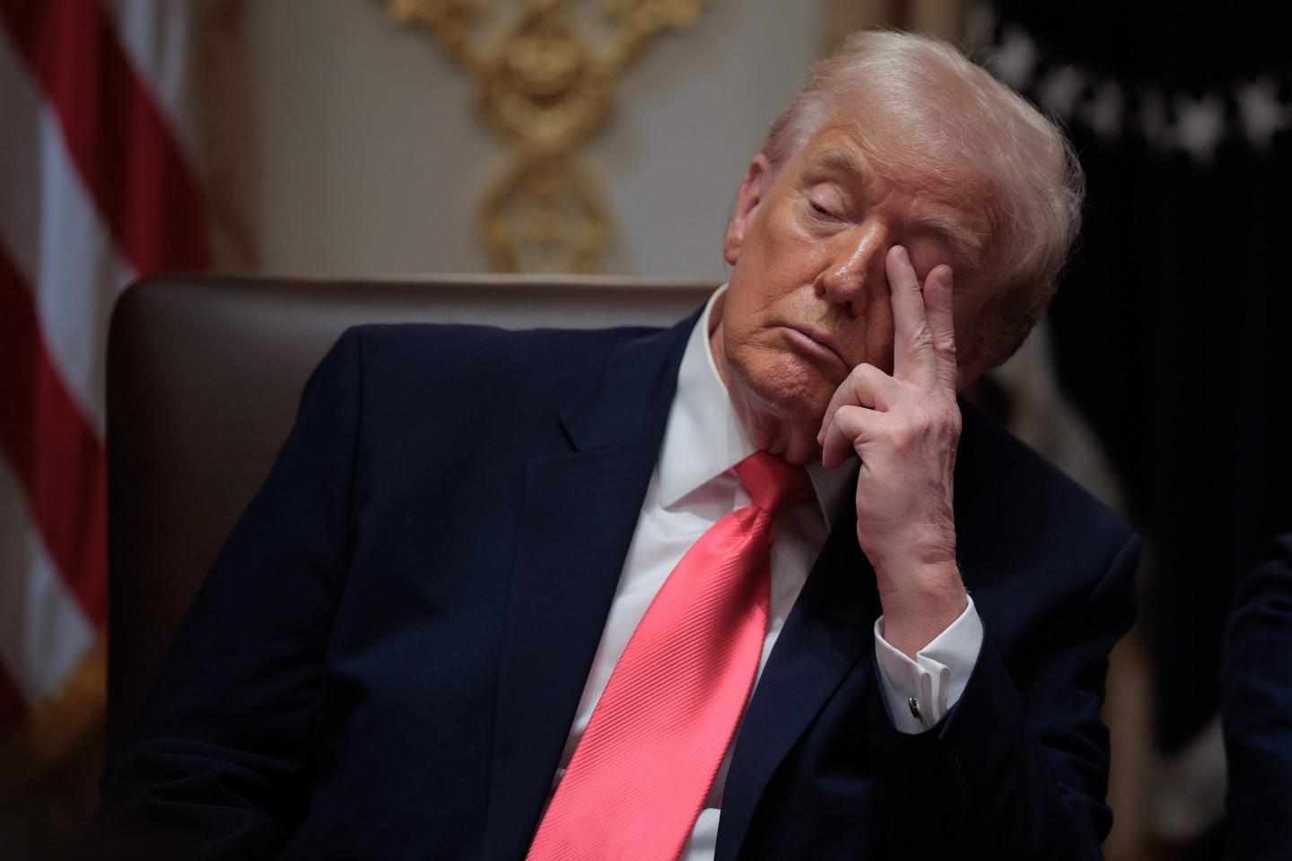President Donald Trump attends a cabinet meeting at the White House on Dec. 2, 2025, in Washington, D.C.