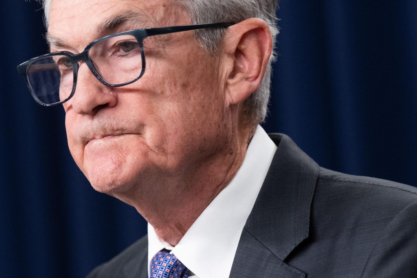 US Federal Reserve Board Chairman Jerome Powell speaks during a news conference following a Federal Open Market Committee (FOMC) meeting in Washington, DC, on December 10, 2025.