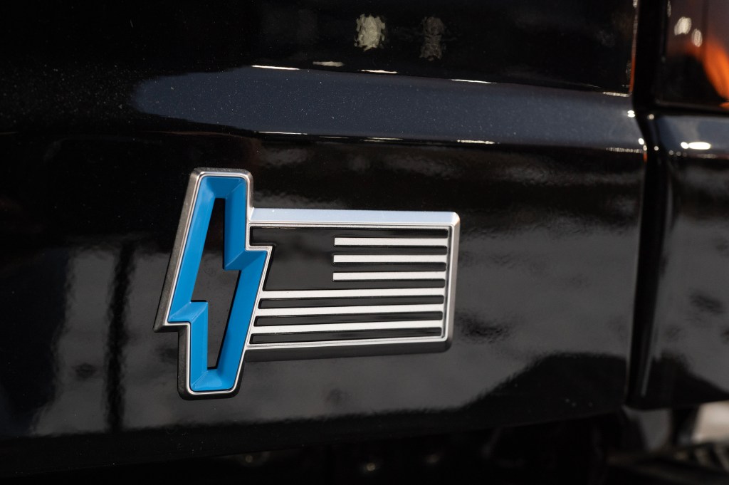 A Ford F-150 Lightning on sale at a Chicago dealership on December 15, 2025. (Photo: Scott Olson/Getty Images)