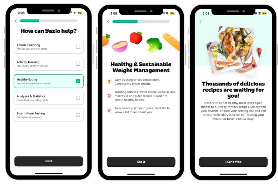 Yazio as best intermittent fasting app