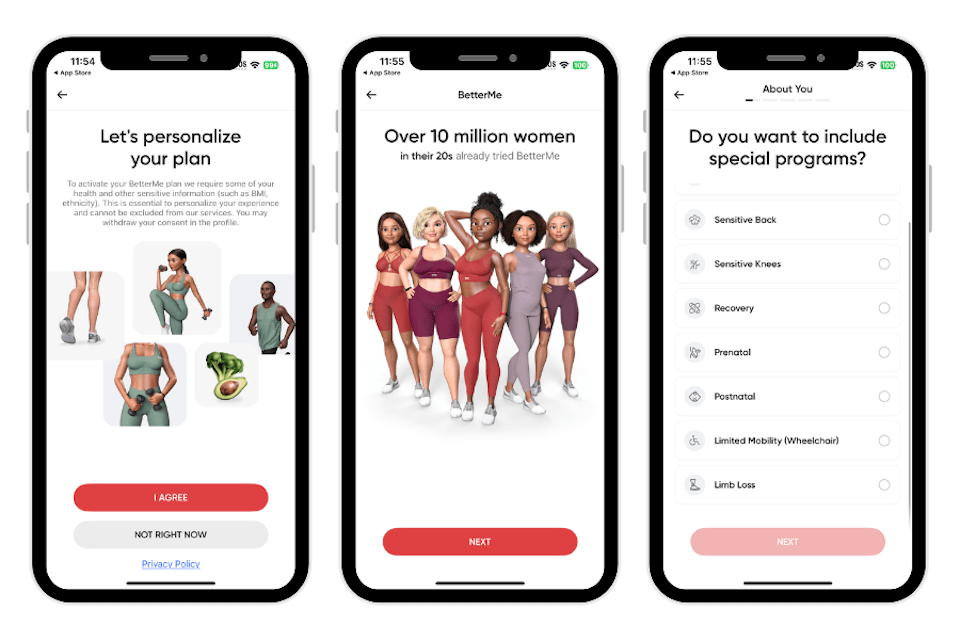 BetterMe as best workout app