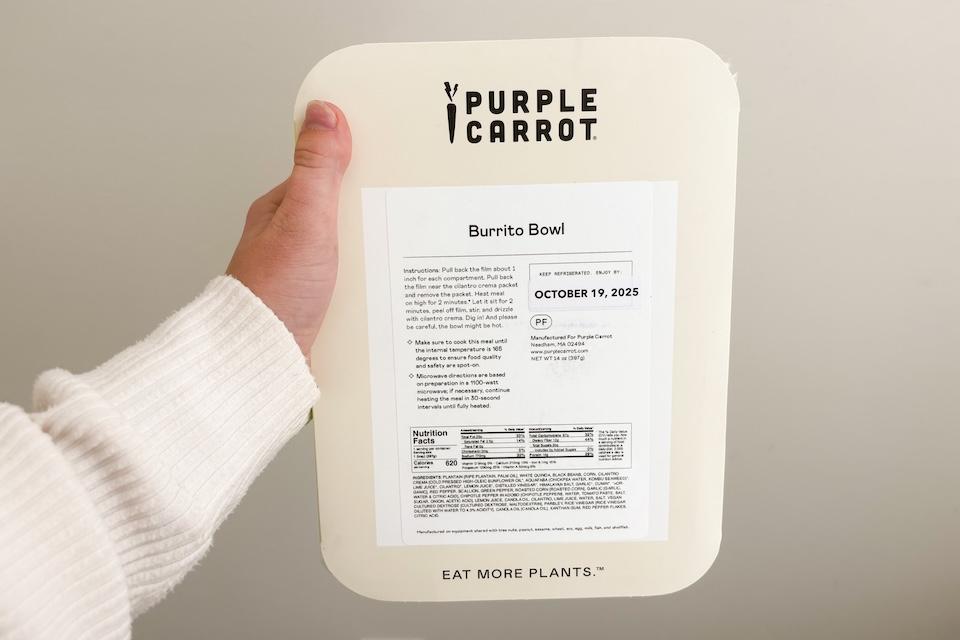 Purple Carrot as best vegan meal delivery service