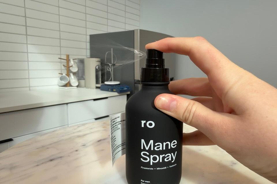 Ro mane spray as best hair loss treatment.
