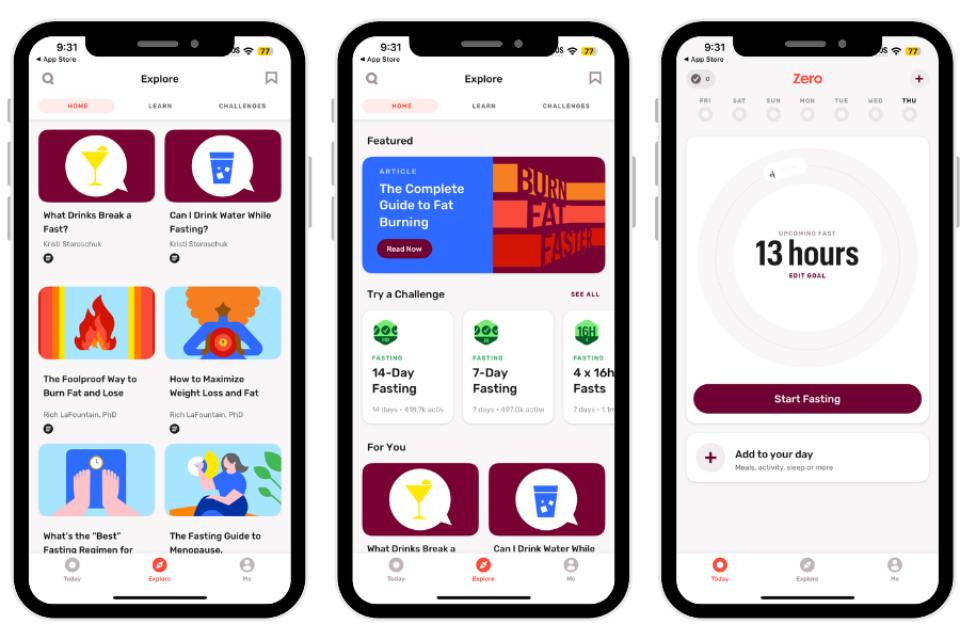 Zero as best intermittent fasting app