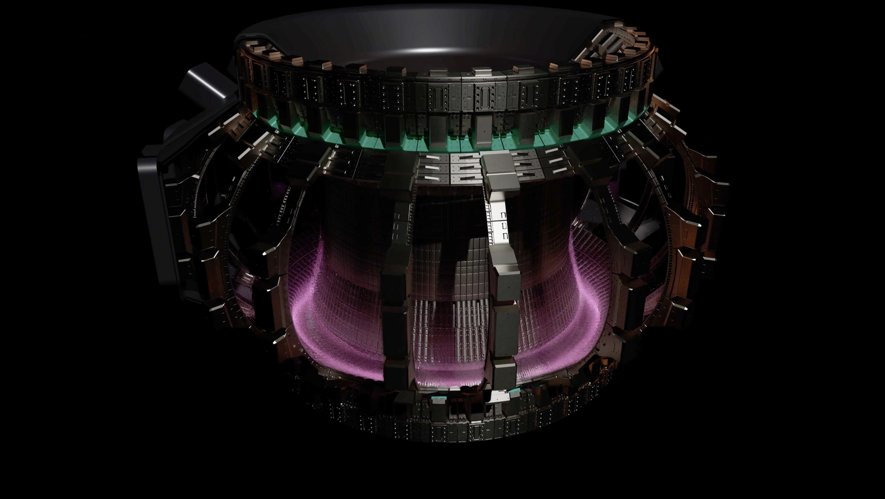 A visual illustration of the digital twin of Commonwealth Fusion Systems’ fusion demonstration machine SPARC. In collaboration with Siemens and Nvidia, the digital twin of SPARC was unveiled at CES 2026 in Las Vegas.