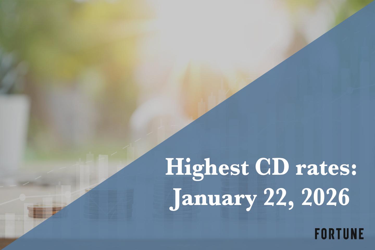 Best CD rates on Jan. 22, 2026: Earn up to 4.18% APY if you lock in now