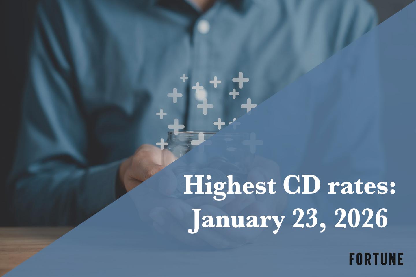 Best CD rates on Jan. 23, 2026: Earn up to 4.18% APY if you lock in now