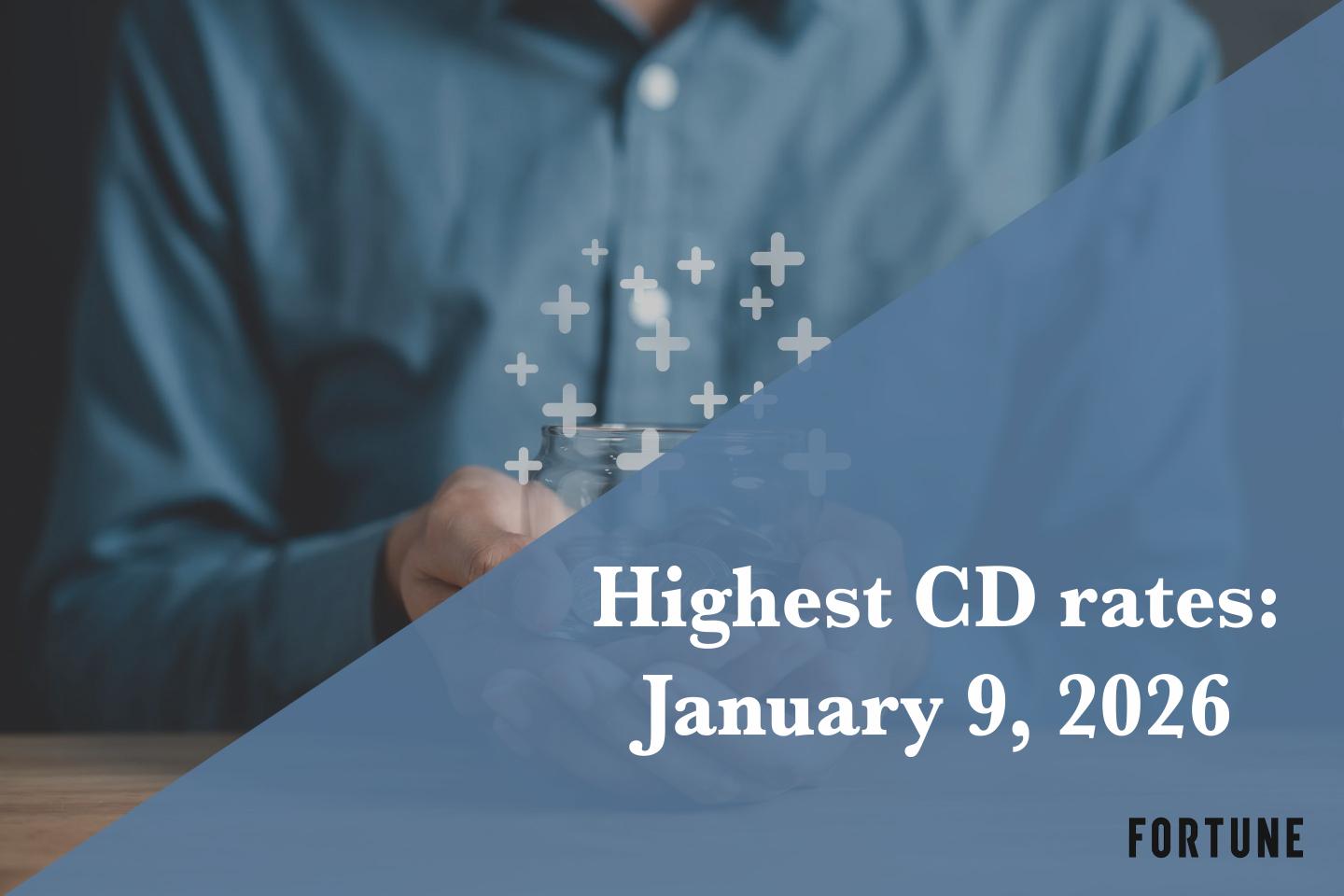 Best CD rates on Jan. 9, 2026: Earn up to 4.18% APY if you lock in now
