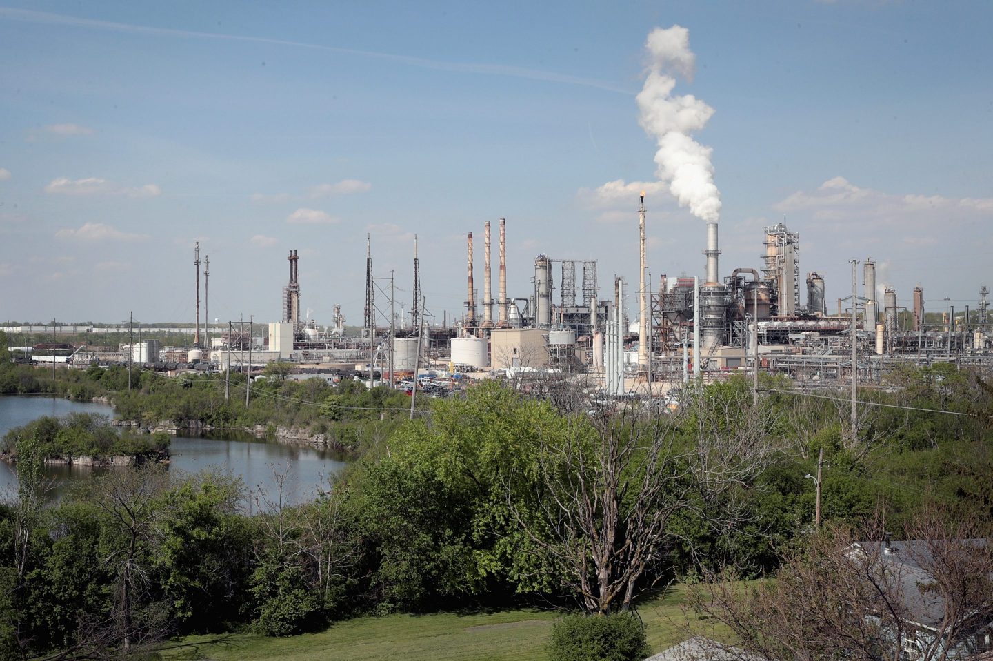 A refinery owned by Citgo, a subsidiary of PDVSA, the Venezuelan state owned oil company, sits along the I&amp;M Canal on May 15, 2019 in Lemont, Illinois.
