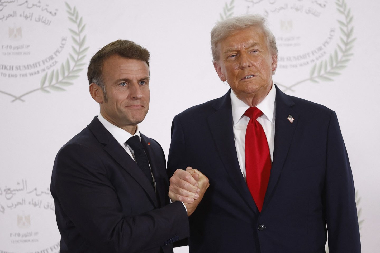 trump, macron