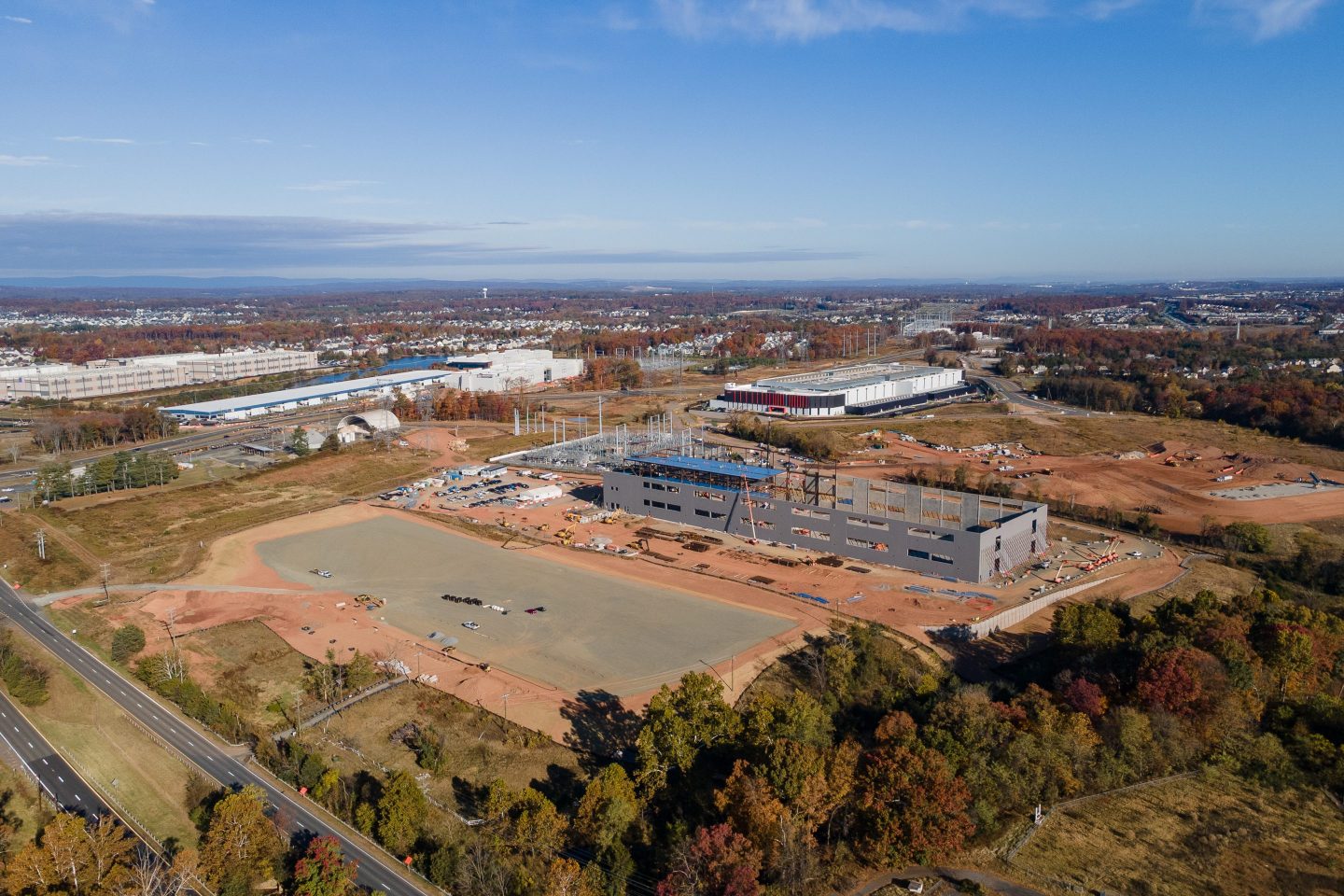 A Microsoft data center under construction in Aldie, Virginia, on Tuesday, Oct. 28, 2025.