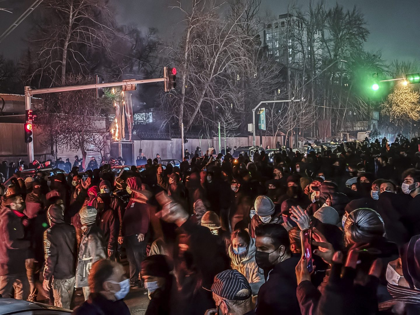 Iran threatens U.S. and Israel as protests enter third week