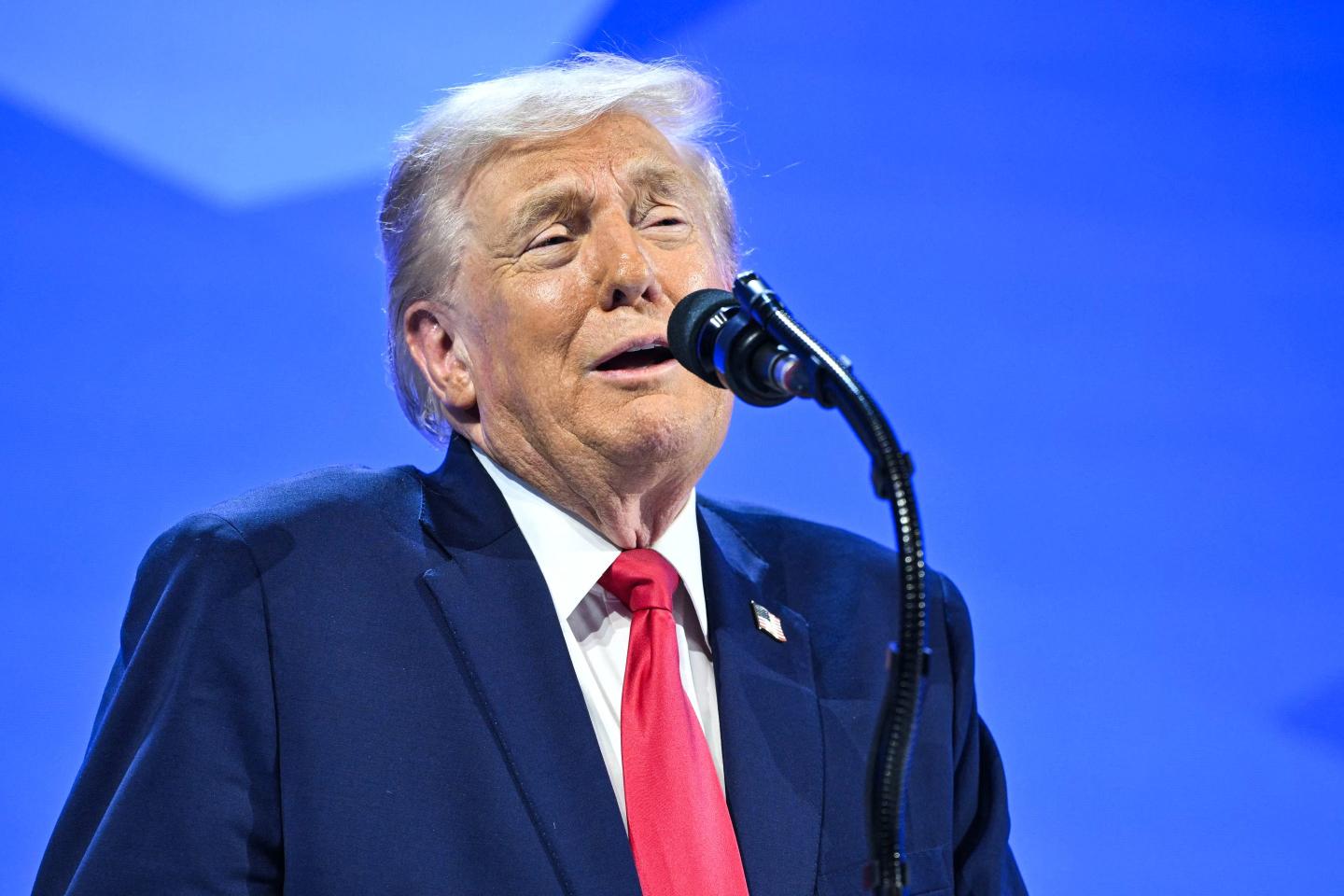 US President Donald Trump delivers a special address during the World Economic Forum (WEF) annual meeting in Davos on January 21, 2026.